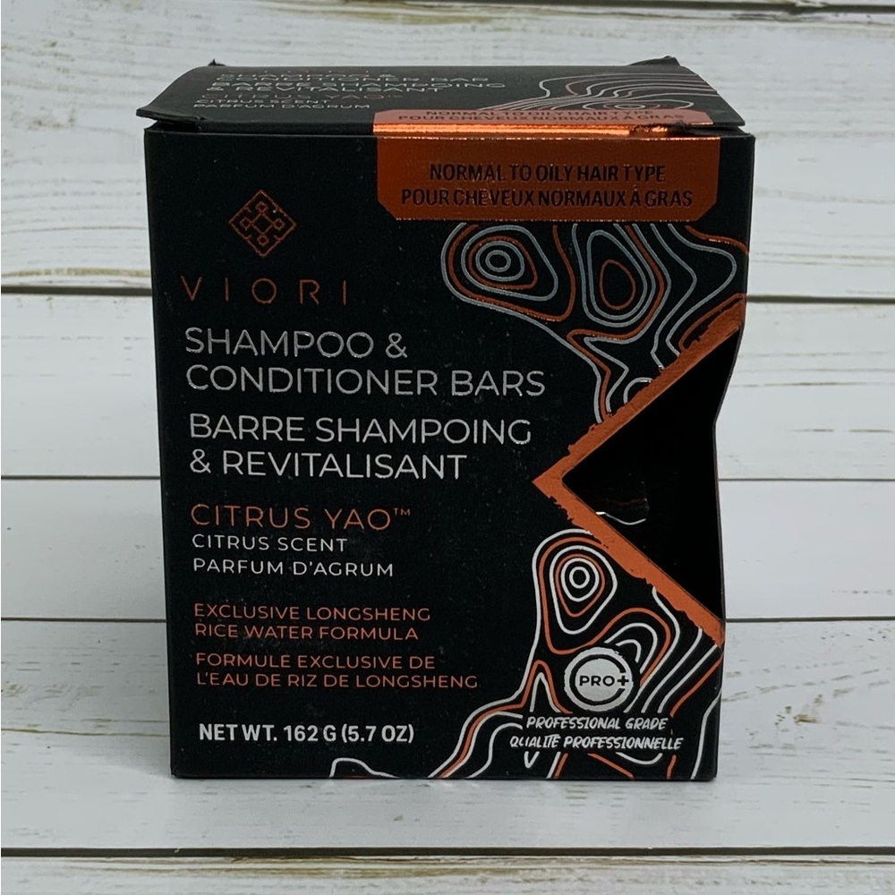 New Viori Citrus Yao Shampoo and Conditioner Bar Set